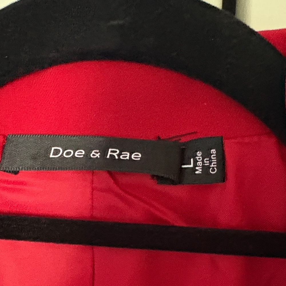 Doe & Rae Vibrant Red Blazer - Picture 5 of 5